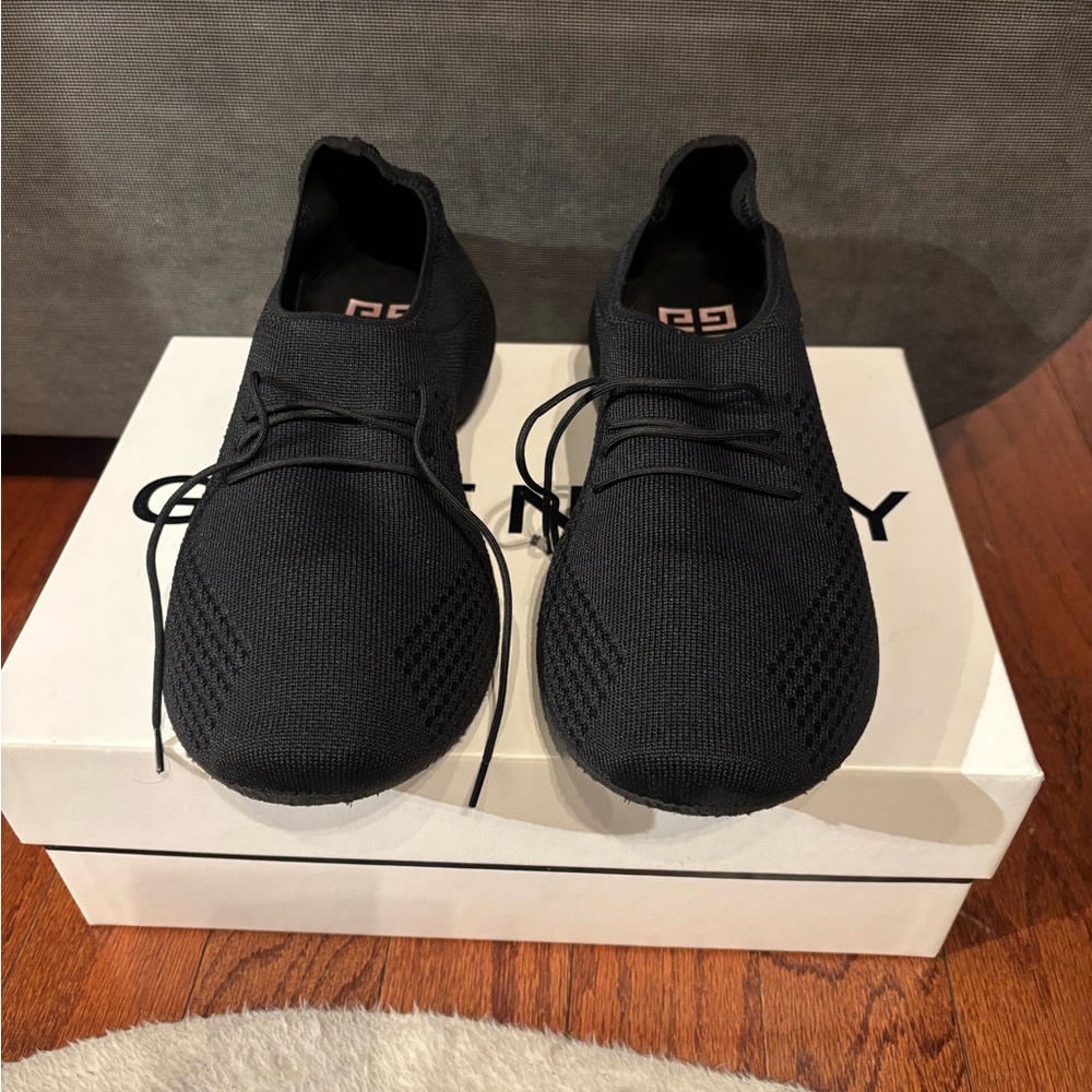 Givenchy Black Textured Sneakers